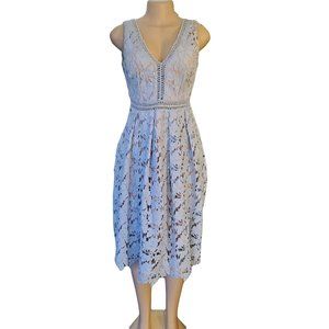 Romeo & Juliet Couture Double-V Lace Midi Dress